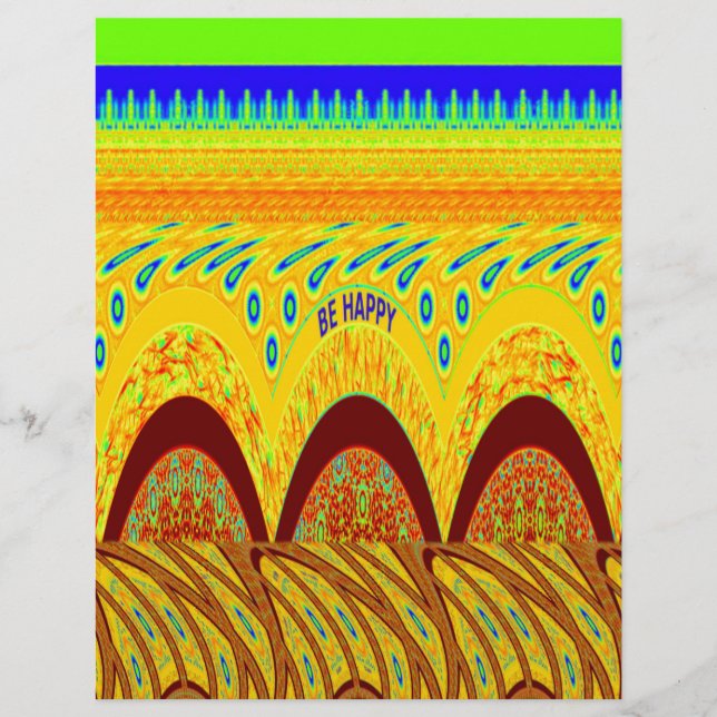 Golden grönt African Traditional Färg (Framsida)