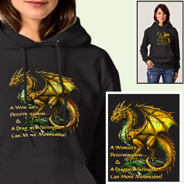 Golden Grönt Dragon & Woman kan flytta berg T Shirt