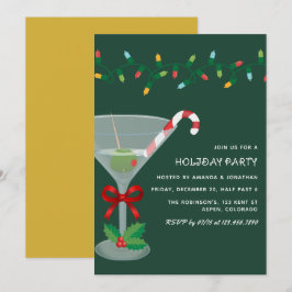 Golden Grove julfirande cocktailparty Inbjudningar