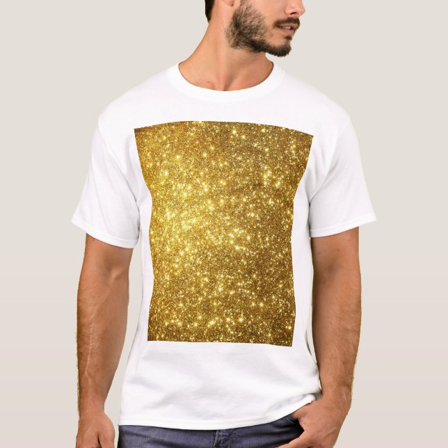 Golden grunge, högupplöst rasterillustration t shirt (Framsida)