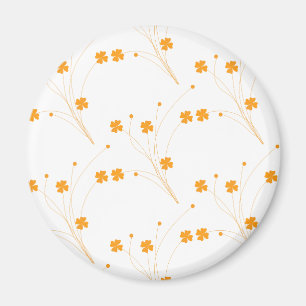 Golden Gula blommor, Small Blommigt Print Duvet Co Magnet