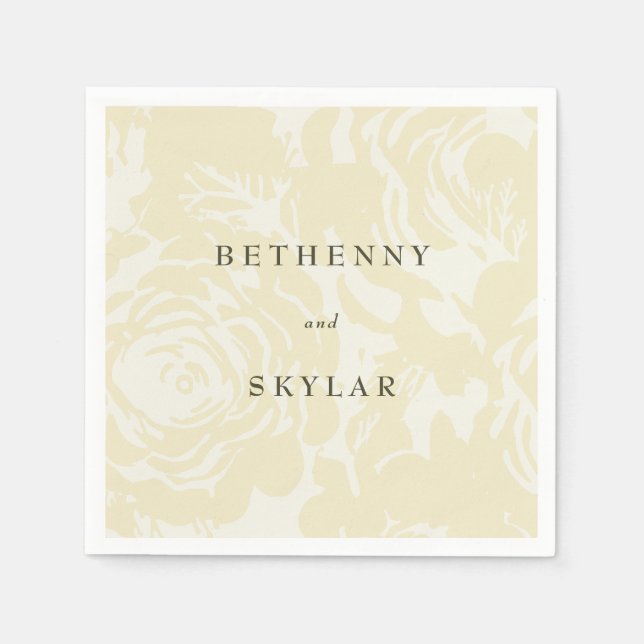 Golden Guld Blooms Pappersservett (Framsidan)