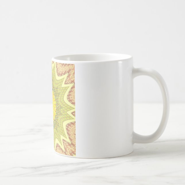 Golden Gult Afrikas etniska stammar mönster Art Kaffemugg (Höger)