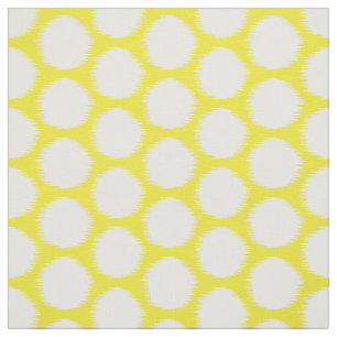 Golden Gult Asian Moods Ikat-punkter Tyg