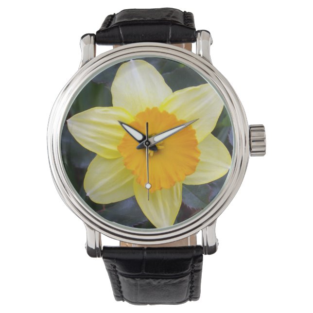 Golden Gult Daffodil Armbandsur (Framsida)