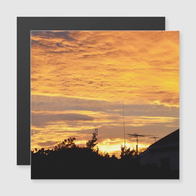 Golden Gult Fantastisk Sunset (Fram/baksida)
