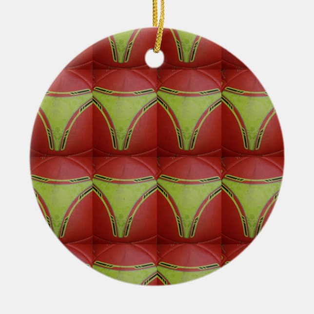 Golden gult kurvor.JPG Julgransprydnad Keramik (Framsidan)