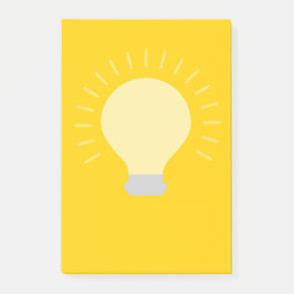 Golden Gult Light Bulb Post-it Block