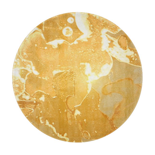 Golden Gult Marble Bläck Mönster (Framsidan)
