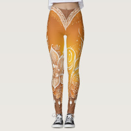 Golden Gult Pearls AI art Leggings