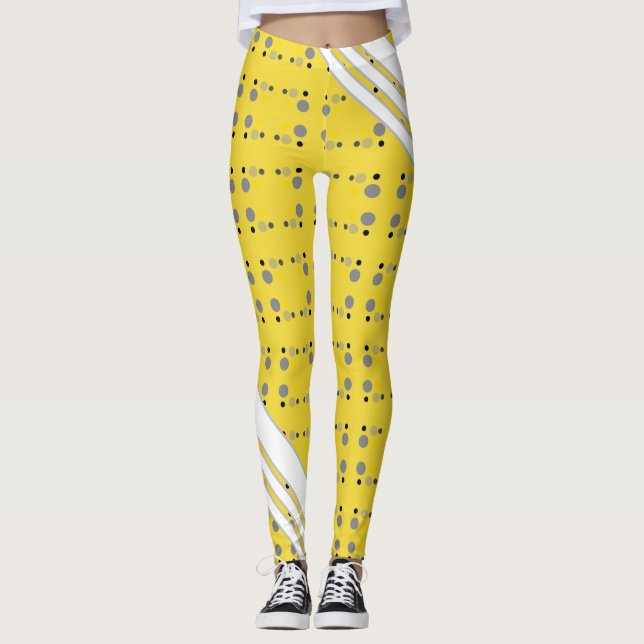 Golden Gult Polka Dot Dam Leggings (Framsida)