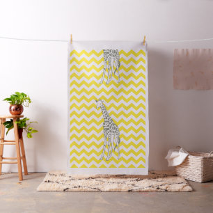 Golden Gult Safari Chevron Pop Art Giraffe Tyg