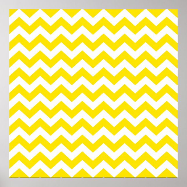 Golden Gult Safari Chevron Poster (Framsidan)