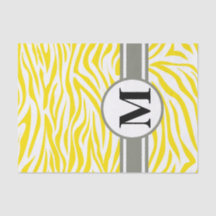 Golden Gult Safari Zebra med monogram