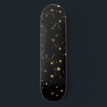 Golden Gult Stars Black Night Himlar Mini Skateboard Bräda 18,5 Cm<br><div class="desc">Golden Gult Stars Black Night Himmel Wrapping Papper. En vacker söt-elegant i trendig,  modern snyggt med gyllene gulter i en svart himmel.</div>