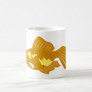 Golden Guppy Fish Cute Tropical Aquarium Fish Kaffemugg