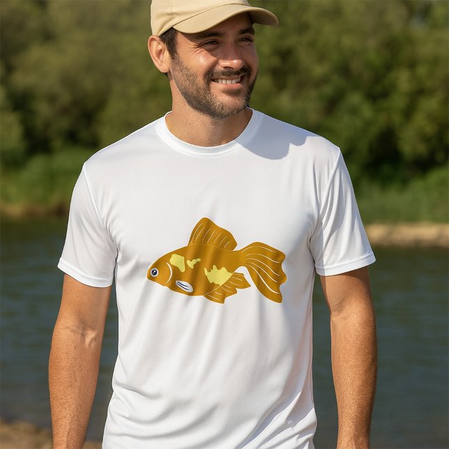Golden Guppy Fish Cute Tropical Aquarium Fish T Shirt (Skapare uppladdad)
