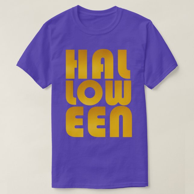 Golden Halloween T Shirt (Design framsida)