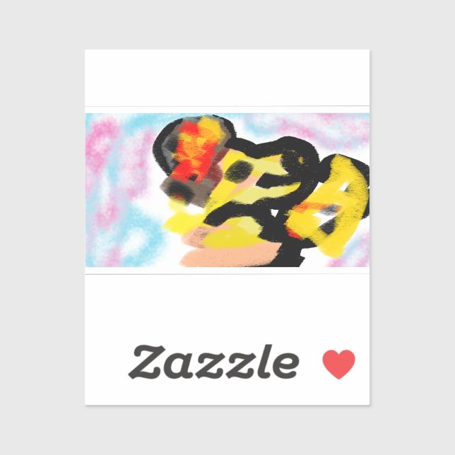 Golden hämmande färglös klistermärken (Ark)