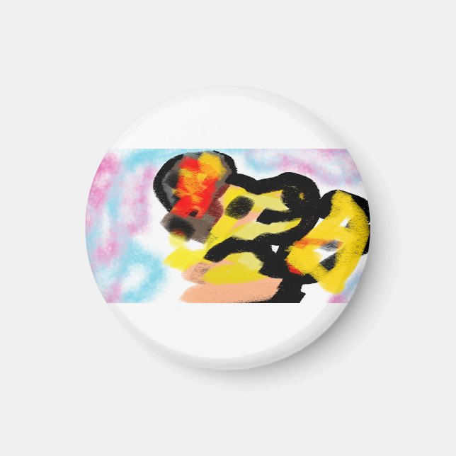 Golden hämmande färglös magnet (Framsidan)