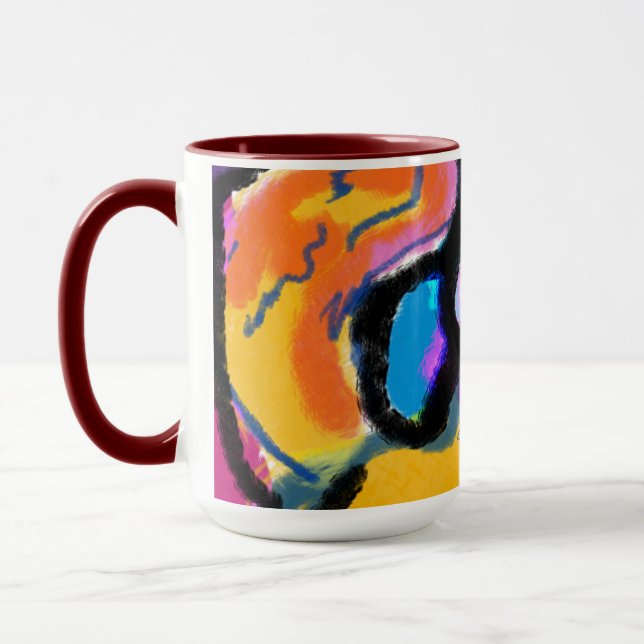 Golden hämmande färglös mugg (Vänster)