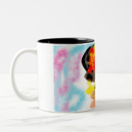 Golden hämmande färglös Två-Tonad mugg