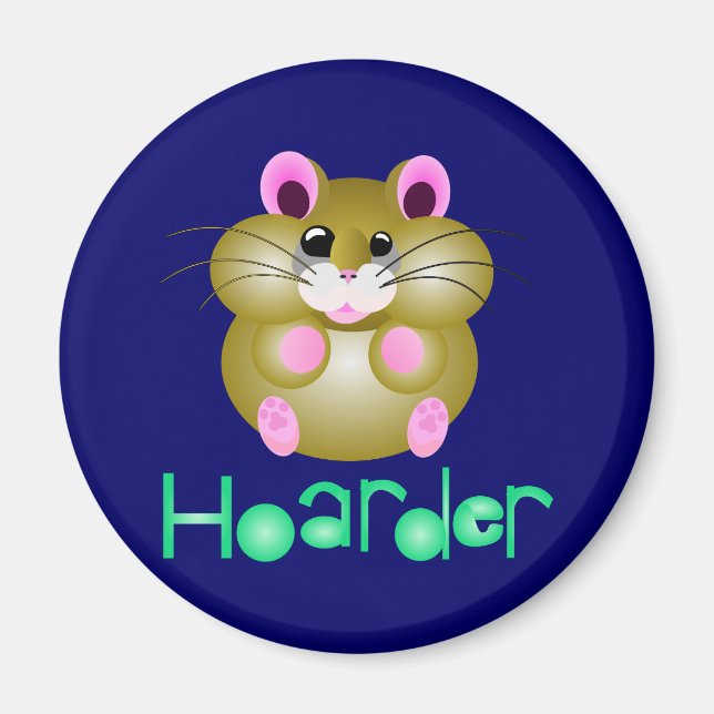 Golden Hamster - Hoarder Magnet (Framsidan)