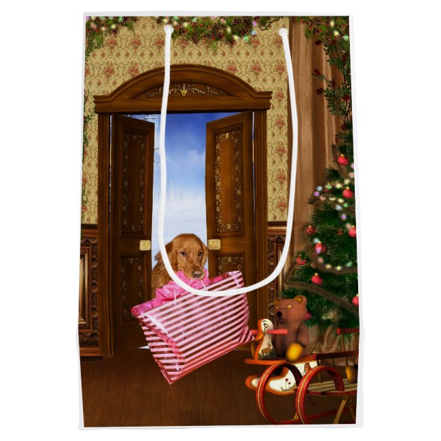 Golden-hämtaren avslutar julshopping (Baksidan)