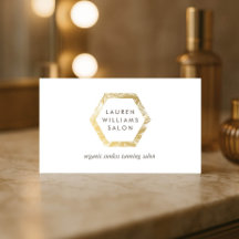 Golden Handflatan Spray Tanning Salon Logotyp on W