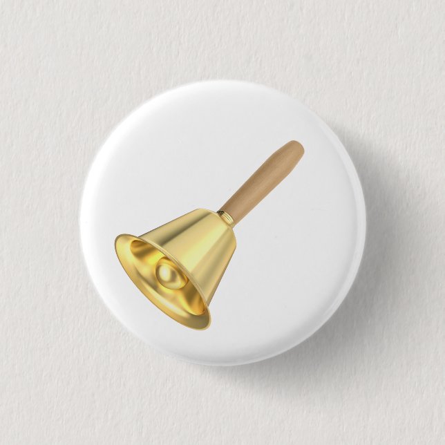 Golden-handklocka med trähandtag knapp (Framsida)