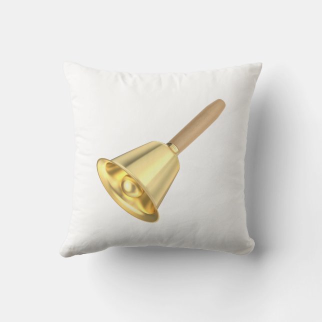 Golden-handklocka med trähandtag kudde (Baksida)