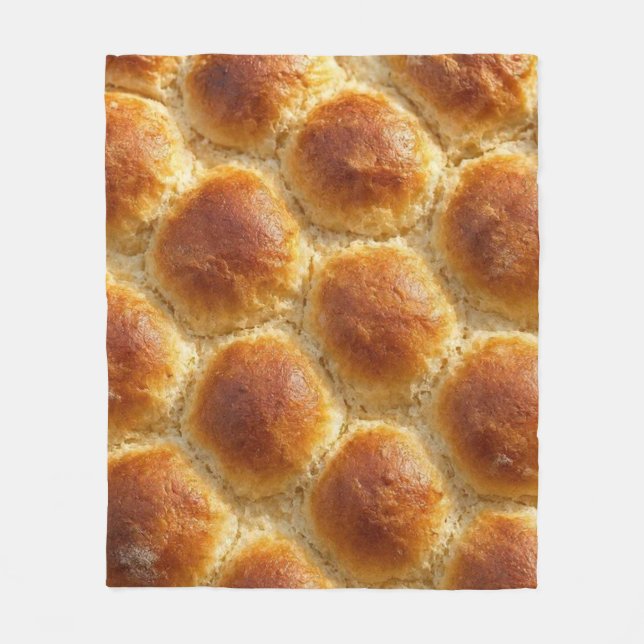  Golden Harmony – Soft & Warm Bread Texture Art Fleecefilt (Framsidan)