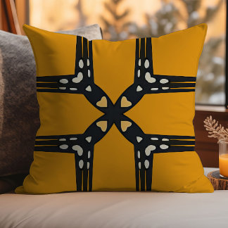 Golden Harmony Throw Cushion Kudde