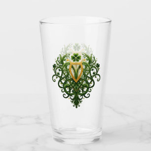 Golden Harp och Grönt Shamrocksf Glaskopp