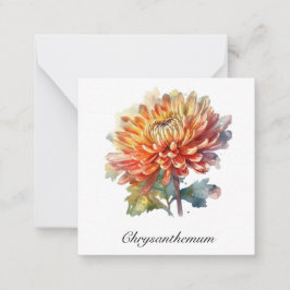 Golden Harvest Chrysanthemum, anpassningsbar Anteckningskort