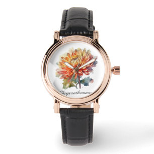 Golden Harvest Chrysanthemum, anpassningsbar Armbandsur