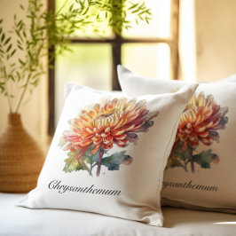 Golden Harvest Chrysanthemum, anpassningsbar Kudde