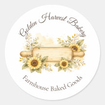 Golden Harvest Farmhouse Bakat gods Sticker
