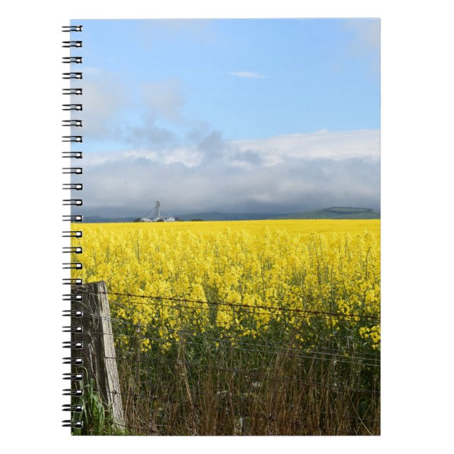 Golden Harvest Spiral Notebook Anteckningsbok (Framsidan)