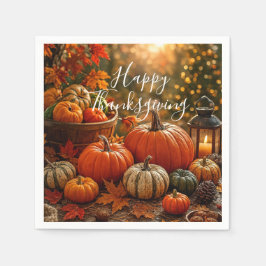Golden Harvest Thanksgiving  Pappersservett