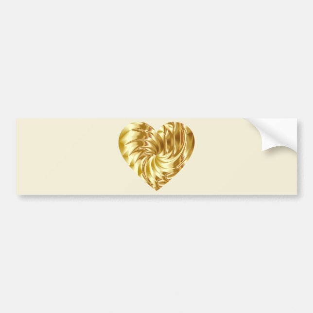 Golden Heart Bildekal (Framsidan)