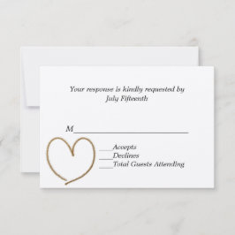 Golden Heart-Bröllop OSA Card