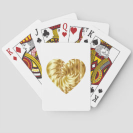 Golden Heart (Guld Shape of Kärlek) Casinokort