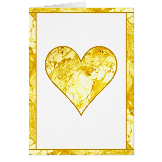 Golden Heart Hälsningskort (Framsidan)