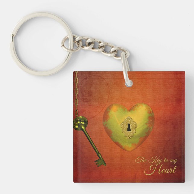 Golden Heart med Nyckel (Framsidan)