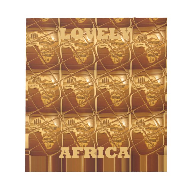 Golden Heart of Afrika Anteckningsblock (Framsida)