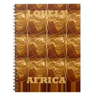 Golden Heart of Afrika Anteckningsbok