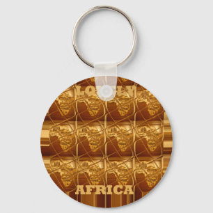 Golden Heart of Afrika Nyckelring