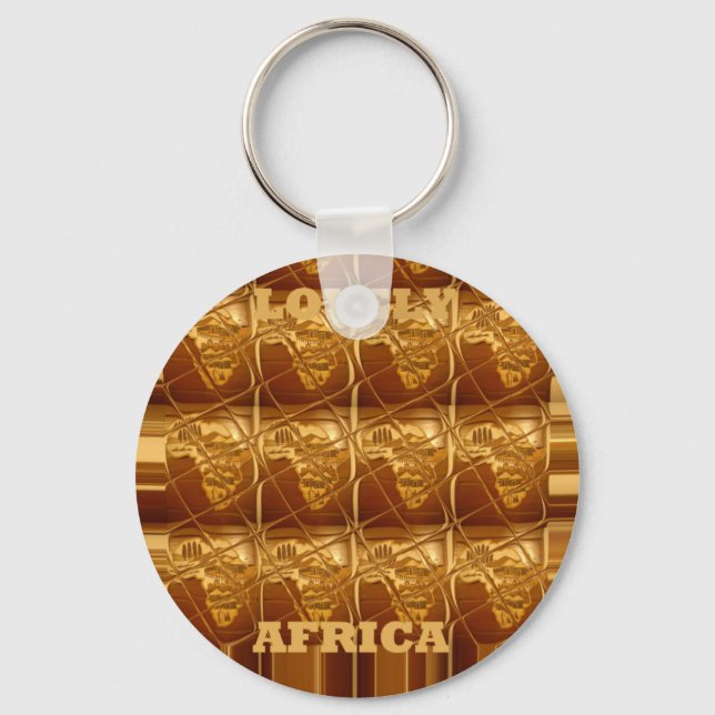 Golden Heart of Afrika Nyckelring (Framsida)