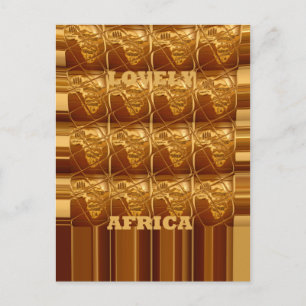 Golden Heart of Afrika Vykort